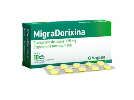 Migradorixina 125/1mg Comp Rec X10 